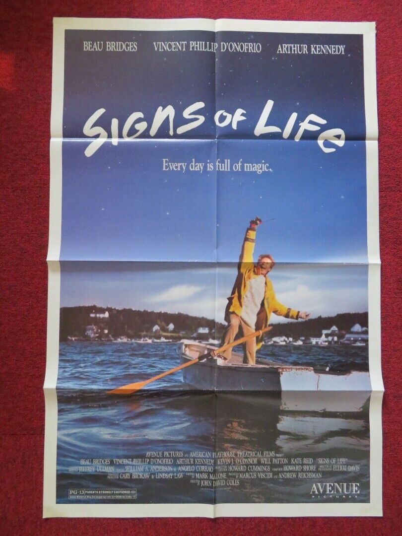 SIGNS OF LIFE FOLDED US ONE SHEET POSTER BEAU BRIDGES 1989 Movie posters