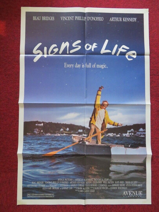 SIGNS OF LIFE FOLDED US ONE SHEET POSTER BEAU BRIDGES 1989 Movie posters