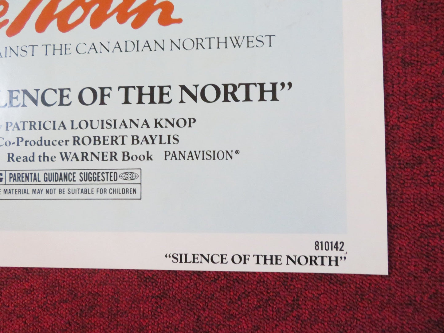 SILENCE OF THE NORTH FOLDED US ONE SHEET POSTER ELLEN BURSTYN TOM SKERRITT 1981 Rendezvous Cinema Movie posters