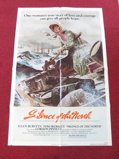 SILENCE OF THE NORTH FOLDED US ONE SHEET POSTER ELLEN BURSTYN TOM SKERRITT 1981 Rendezvous Cinema Movie posters
