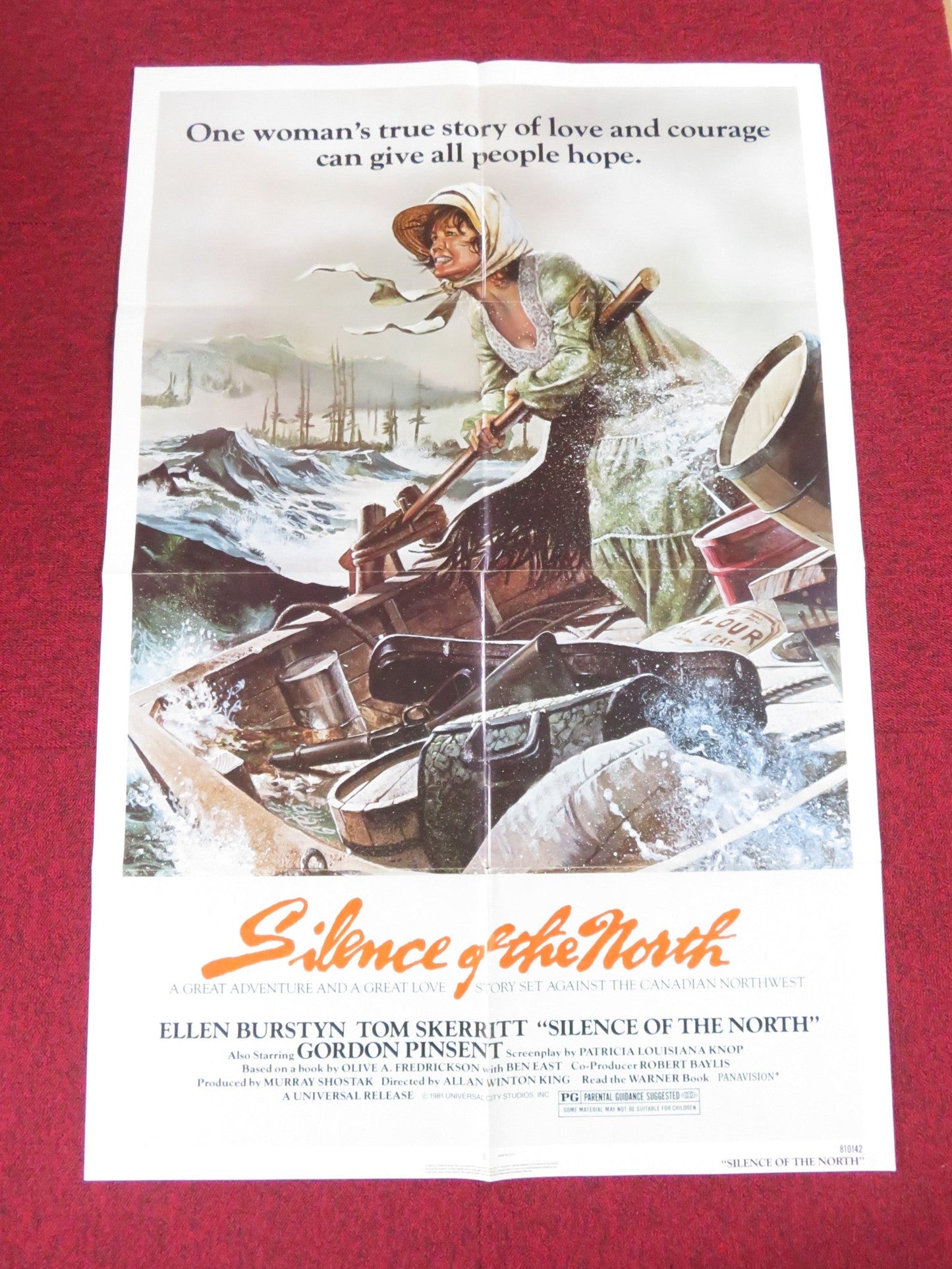 SILENCE OF THE NORTH FOLDED US ONE SHEET POSTER ELLEN BUSTYN TOM SKERRITT 1981 Rendezvous Cinema Movie posters