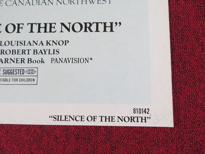 SILENCE OF THE NORTH FOLDED US ONE SHEET POSTER ELLEN BUSTYN TOM SKERRITT 1981 Rendezvous Cinema Movie posters