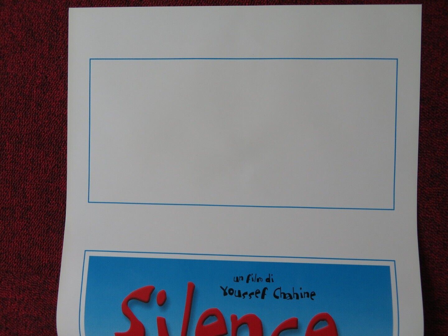SILENCE... WE'RE ROLLING ITALIAN LOCANDINA (27.5"x13") POSTER AHMAD BEDEIR 2001 Movie posters