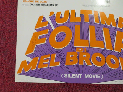 SILENT MOVIE - B ITALIAN FOTOBUSTA POSTER MEL BROOKS MARTY FELDMAN 1976 Movie posters