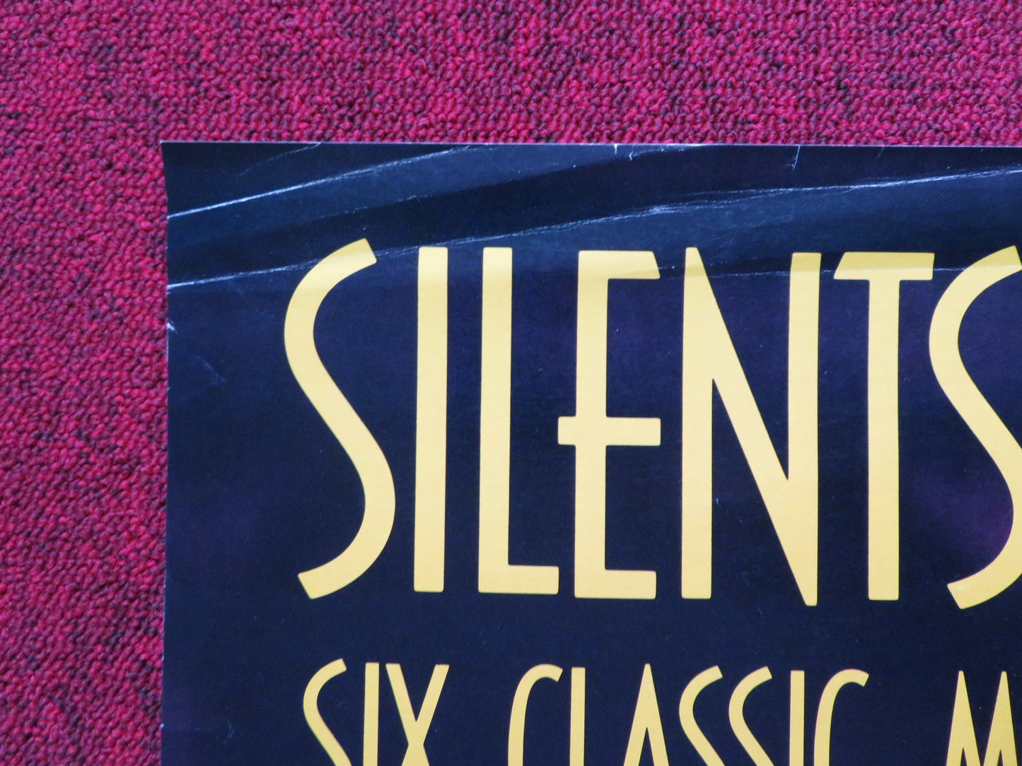 SILENT MOVIE COLLECTION US VHS ROLLED POSTER WEDDING MARCH 1987 Rendezvous Cinema Movie posters