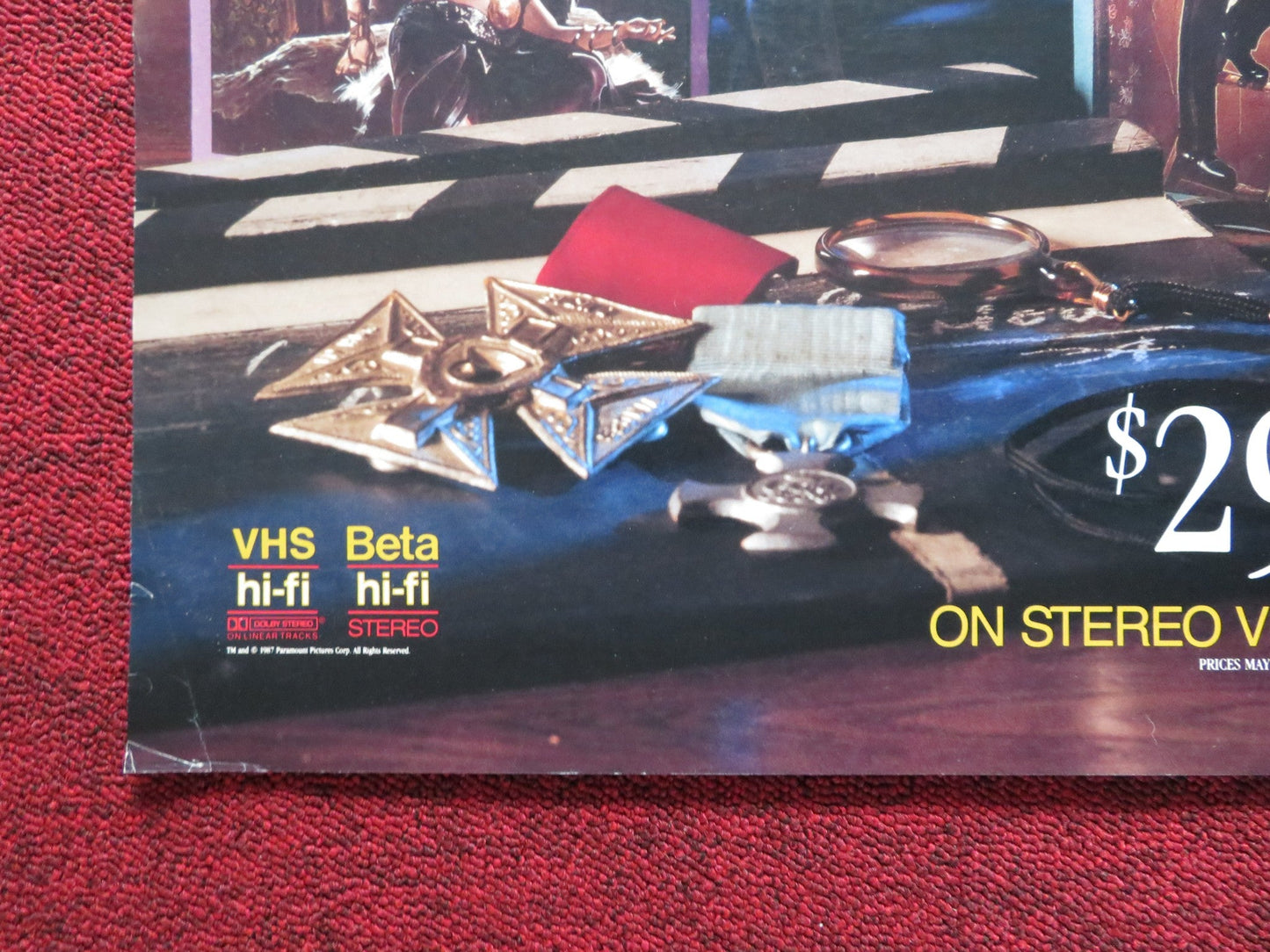 SILENT MOVIE COLLECTION US VHS ROLLED POSTER WEDDING MARCH 1987 Rendezvous Cinema Movie posters