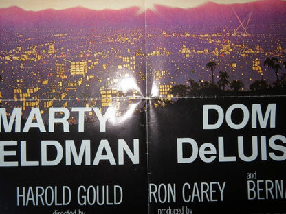 SILENT MOVIE FOLDED US ONE SHEET POSTER MARTY FELDMAN DOM DELUISE 1976 Movie posters