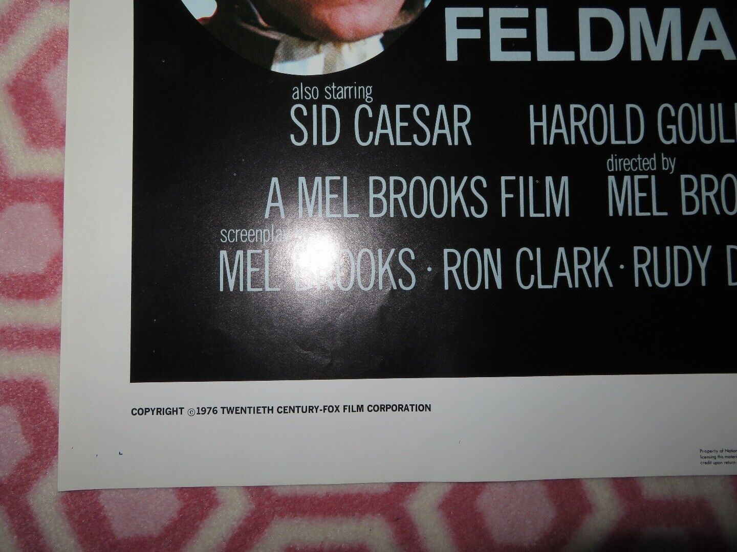 SILENT MOVIE FOLDED US ONE SHEET POSTER MARTY FELDMAN DOM DELUISE 1976 Movie posters