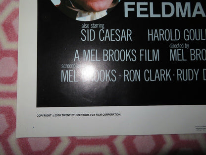 SILENT MOVIE FOLDED US ONE SHEET POSTER MARTY FELDMAN DOM DELUISE 1976 Movie posters