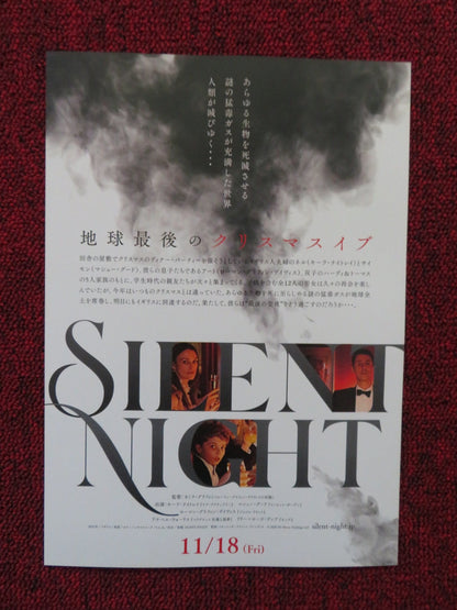 SILENT NIGHT - A JAPANESE CHIRASHI (B5) POSTER KEIRA KNIGHTLEY M GOODE 2021 Rendezvous Cinema Movie posters