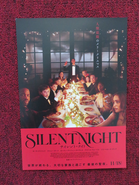 SILENT NIGHT - B JAPANESE CHIRASHI (B5) POSTER KEIRA KNIGHTLEY M GOODE 2021 Rendezvous Cinema Movie posters
