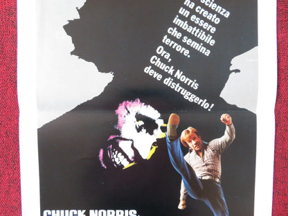 SILENT RAGE ITALIAN LOCANDINA POSTER CHUCK NORRIS RON SILVER 1982 Rendezvous Cinema Movie posters