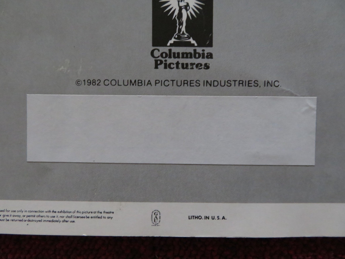 SILENT RAGE US INSERT (14"x 36") POSTER CHUCK NORRIS RON SLIVER 1982 Rendezvous Cinema Movie posters