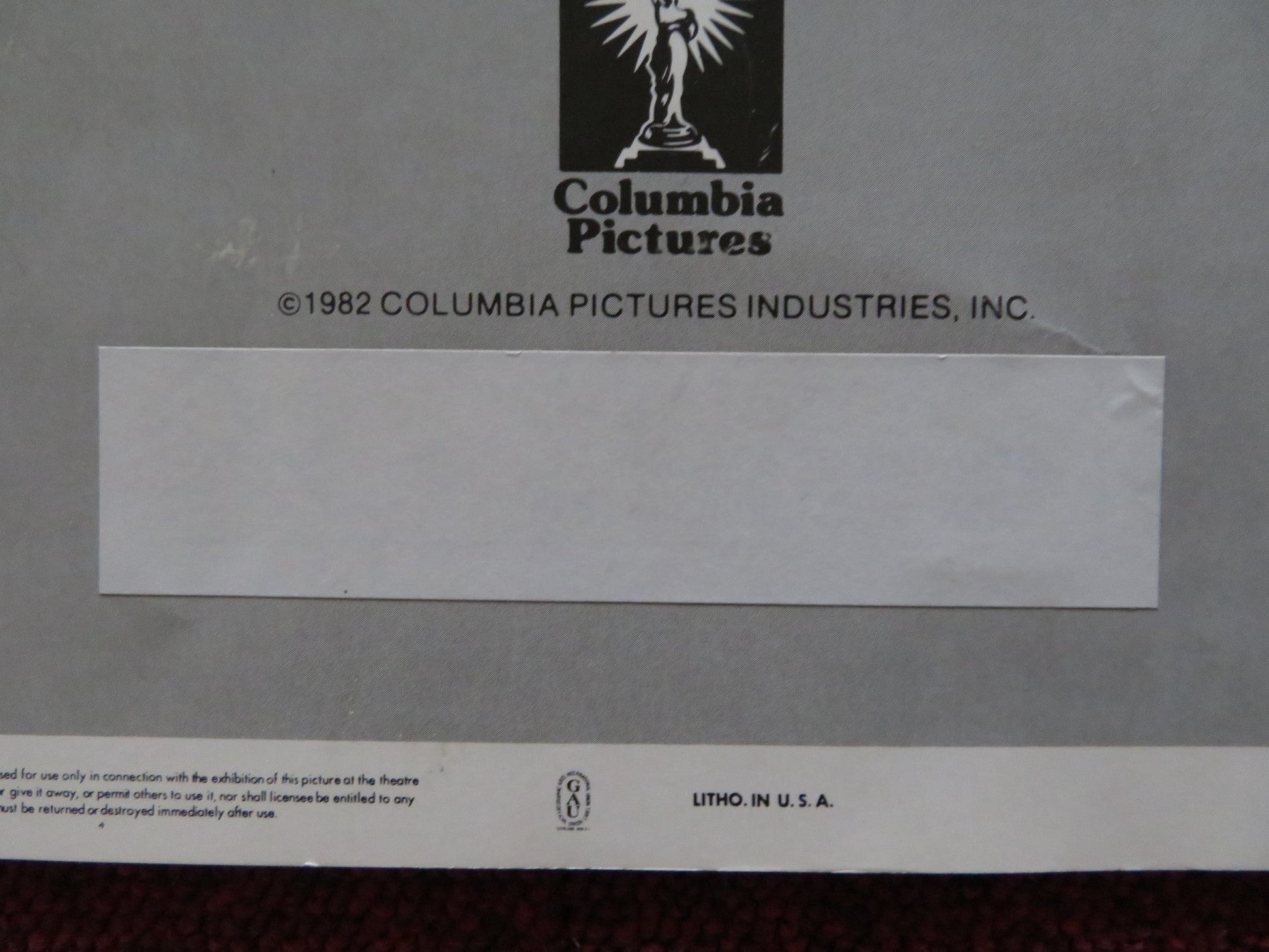 SILENT RAGE US INSERT (14"x 36") POSTER CHUCK NORRIS RON SLIVER 1982 Rendezvous Cinema Movie posters