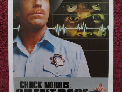 SILENT RAGE US INSERT (14"x 36") POSTER CHUCK NORRIS RON SLIVER 1982 Rendezvous Cinema Movie posters
