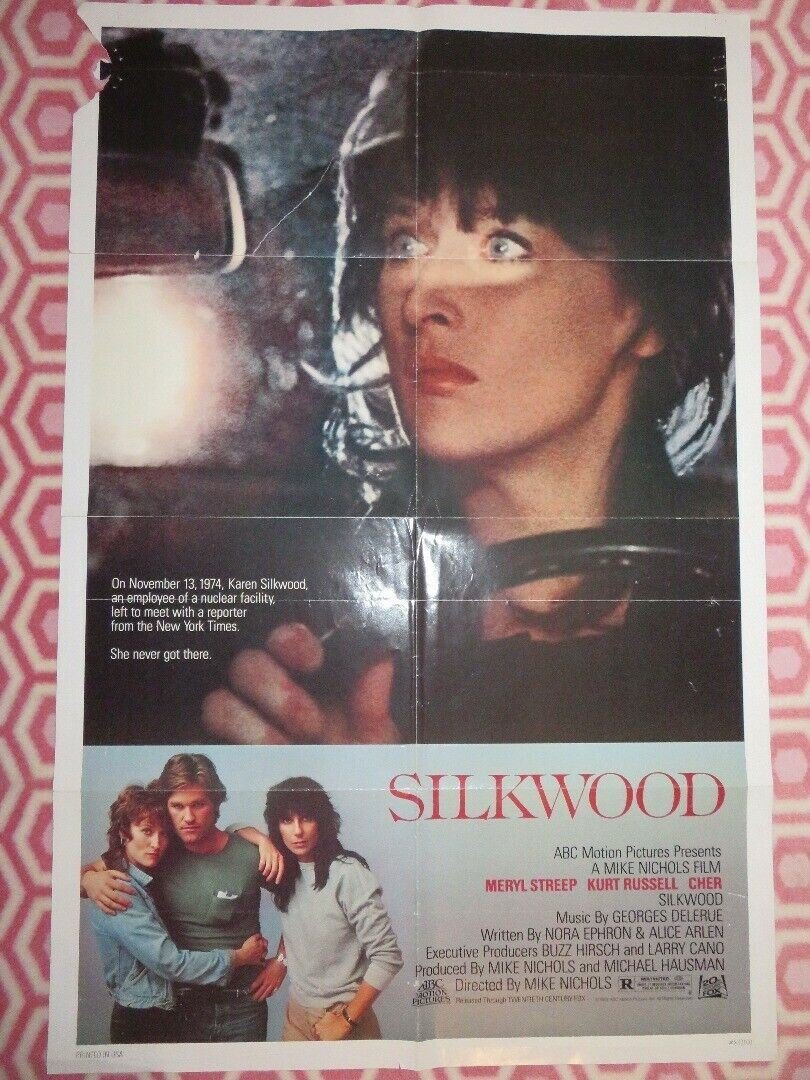 SILKWOOD US ONE SHEET POSTER MIKE NICHOLS MERYL STREEP CHER 1983 Movie posters