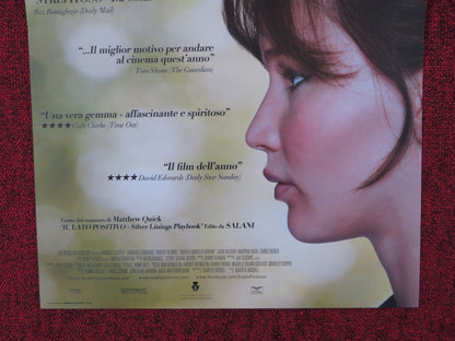 SILVER LININGS PLAYBOOK ITALIAN LOCANDINA POSTER BRADLEY COOPER J. LAWRENCE 2012 Rendezvous Cinema Movie posters