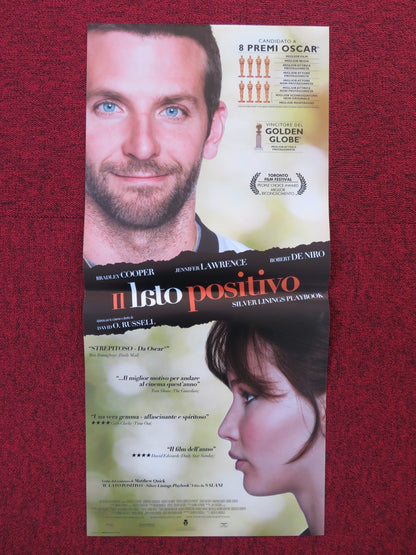 SILVER LININGS PLAYBOOK ITALIAN LOCANDINA POSTER BRADLEY COOPER J. LAWRENCE 2012 Rendezvous Cinema Movie posters