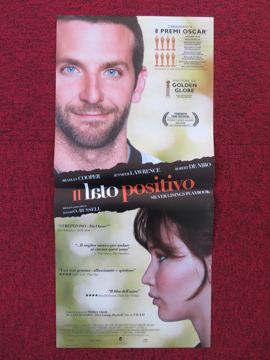 SILVER LININGS PLAYBOOK ITALIAN LOCANDINA POSTER BRADLEY COOPER J. LAWRENCE 2012 Rendezvous Cinema Movie posters