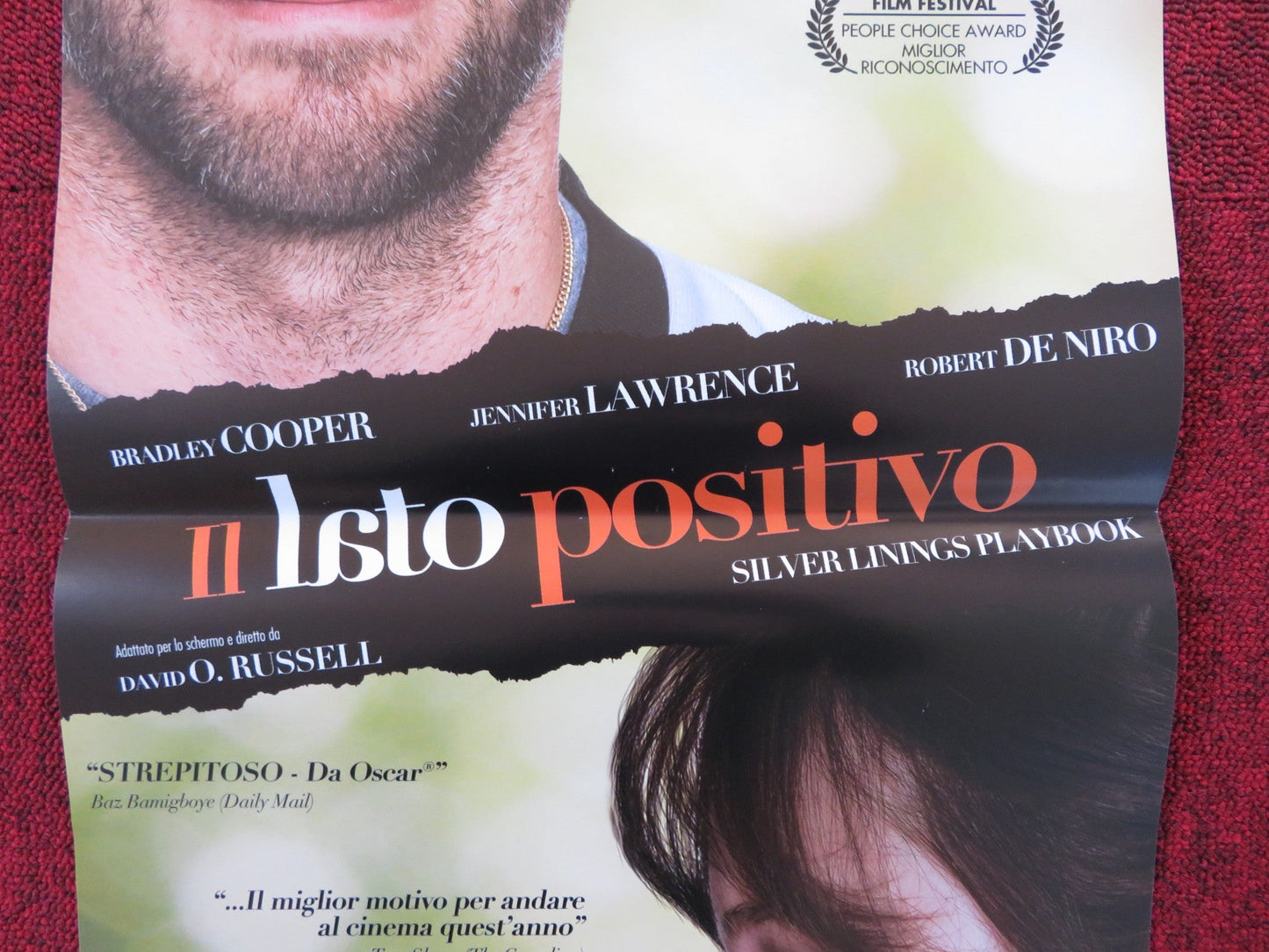 SILVER LININGS PLAYBOOK ITALIAN LOCANDINA POSTER BRADLEY COOPER J. LAWRENCE 2012 Rendezvous Cinema Movie posters