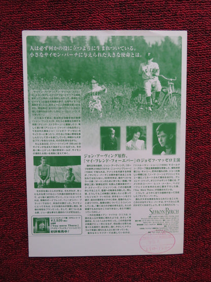 SIMON BIRCH JAPANESE CHIRASHI (B5) POSTER JOSEPH MAZZELLO 1998 Rendezvous Cinema Movie posters