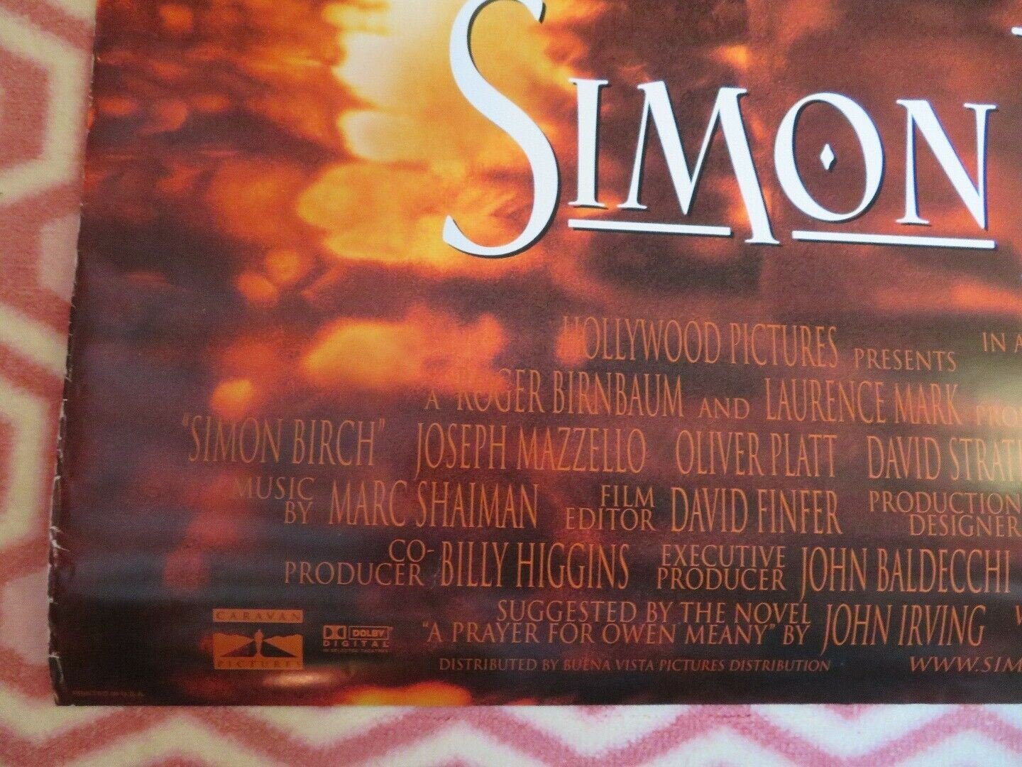 SIMON BIRCH US ONE SHEET ROLLED POSTER ASHLEY JUDD 1998 Movie posters