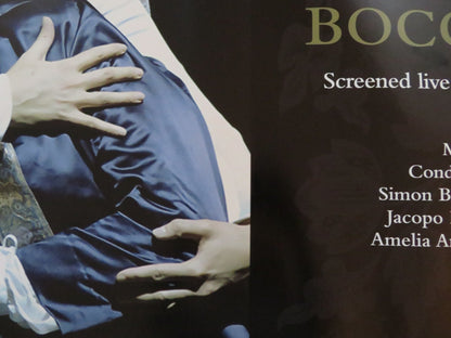SIMON BOCCANEGRA SCREENED LIVE FROM... UK QUAD (30"x 40") ROLLED POSTER 2018 Rendezvous Cinema Movie posters