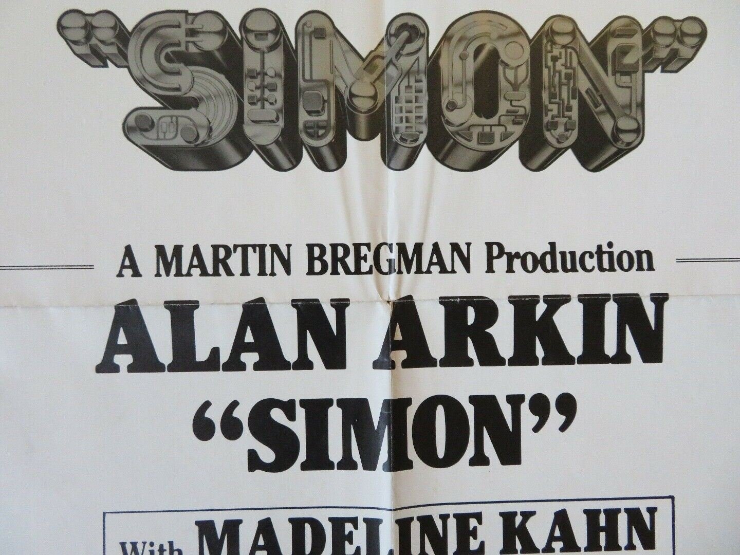 SIMON FOLDED US ONE SHEET POSTER ALAN ARKIN MADELINE KAHN 1980 Movie posters