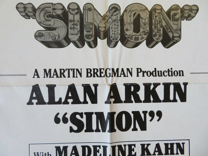 SIMON FOLDED US ONE SHEET POSTER ALAN ARKIN MADELINE KAHN 1980 Movie posters