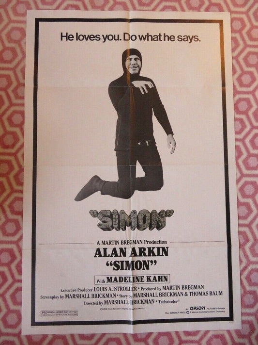 SIMON FOLDED US ONE SHEET POSTER ALAN ARKIN MADELINE KAHN 1980 Movie posters