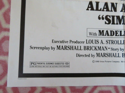 SIMON FOLDED US ONE SHEET POSTER ALAN ARKIN MADELINE KAHN 1980 Movie posters
