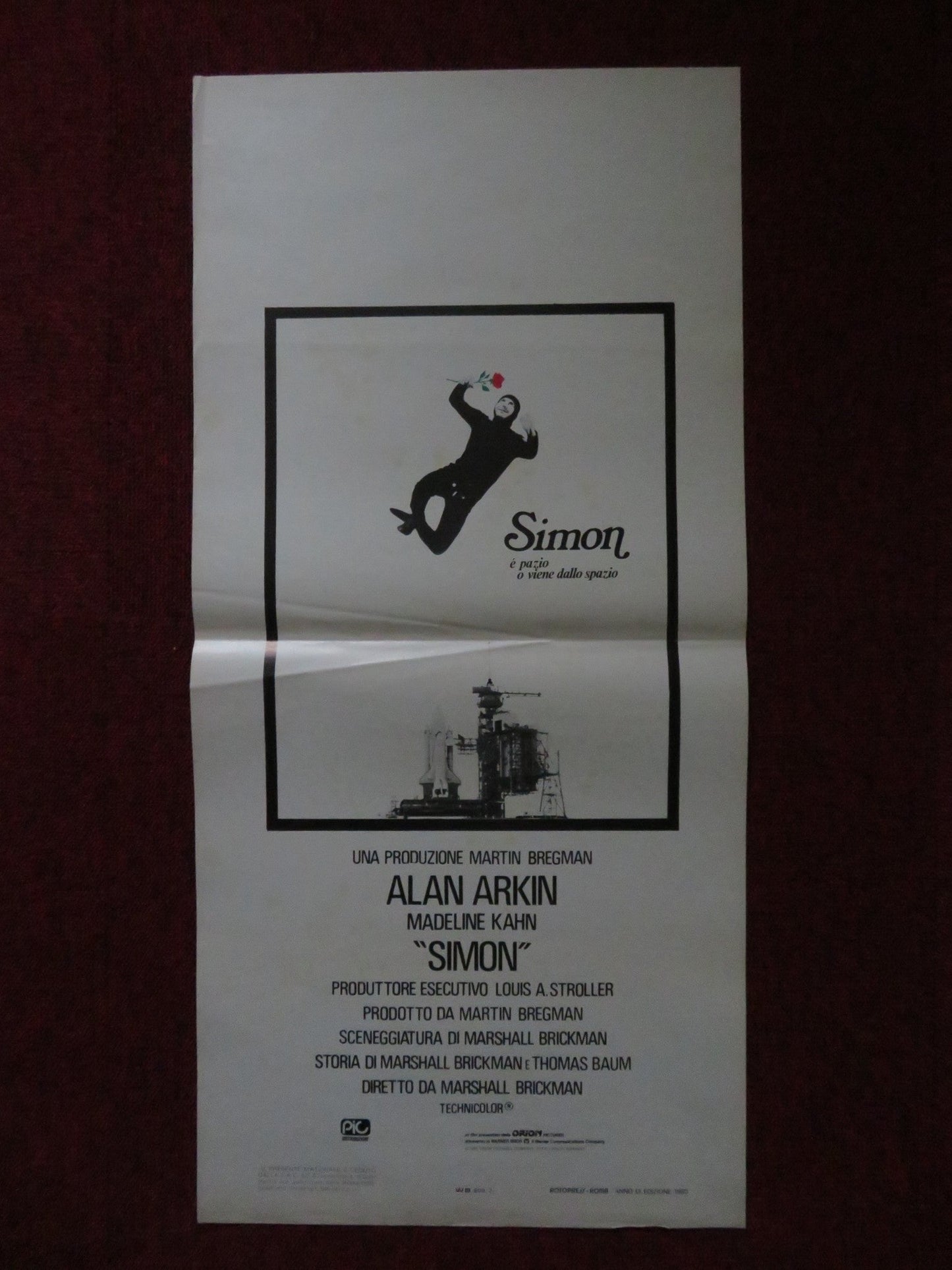 SIMON ITALIAN LOCANDINA POSTER ALAN ARKIN MADELINE KAHN 1980 Rendezvous Cinema Movie posters