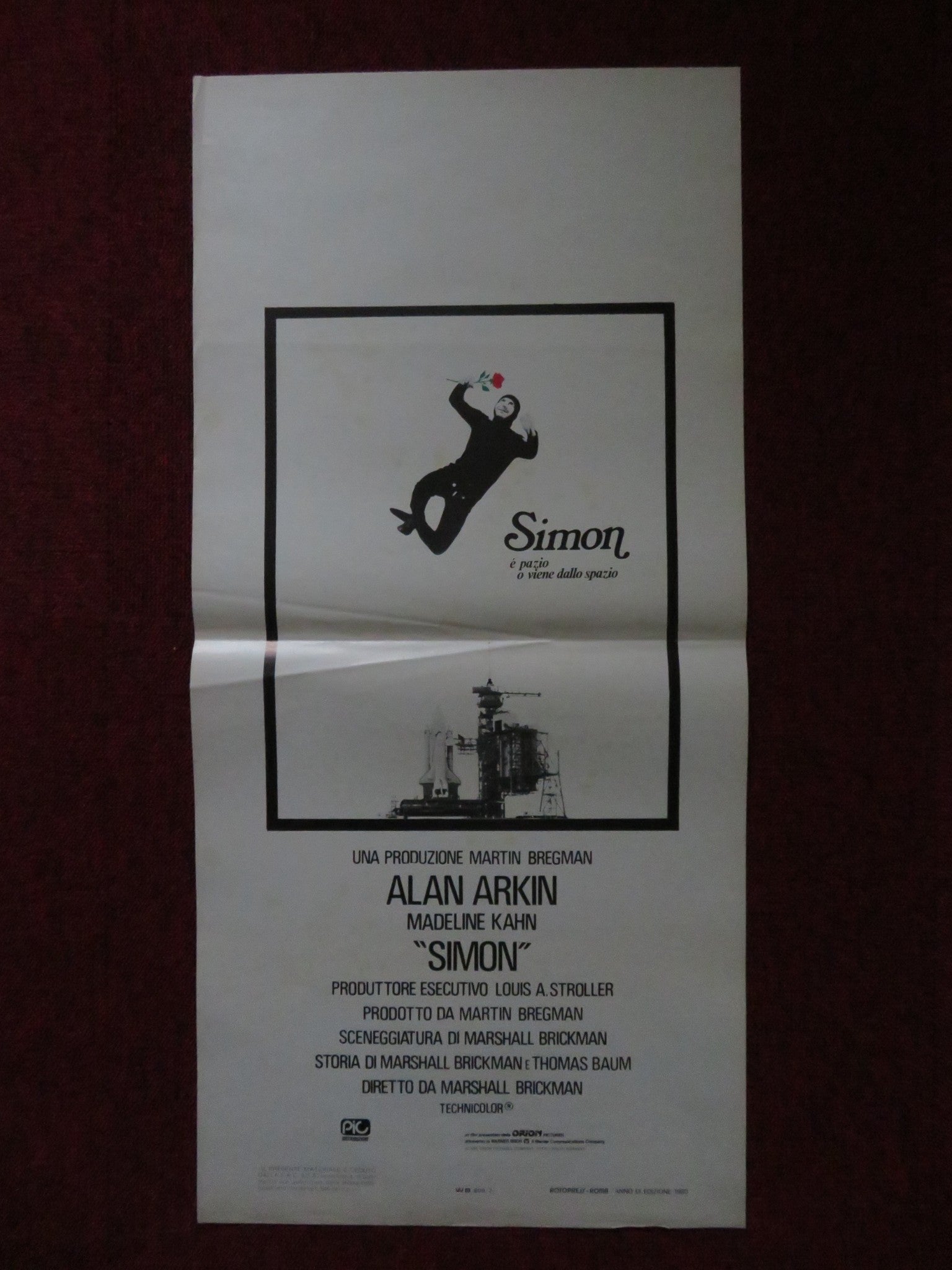 SIMON ITALIAN LOCANDINA POSTER ALAN ARKIN MADELINE KAHN 1980 Rendezvous Cinema Movie posters