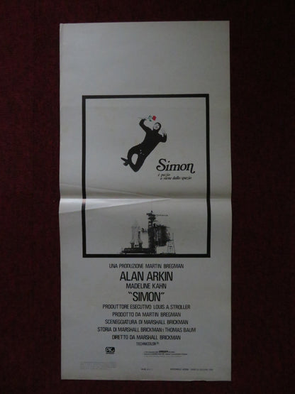 SIMON ITALIAN LOCANDINA POSTER ALAN ARKIN MADELINE KAHN 1980 Rendezvous Cinema Movie posters