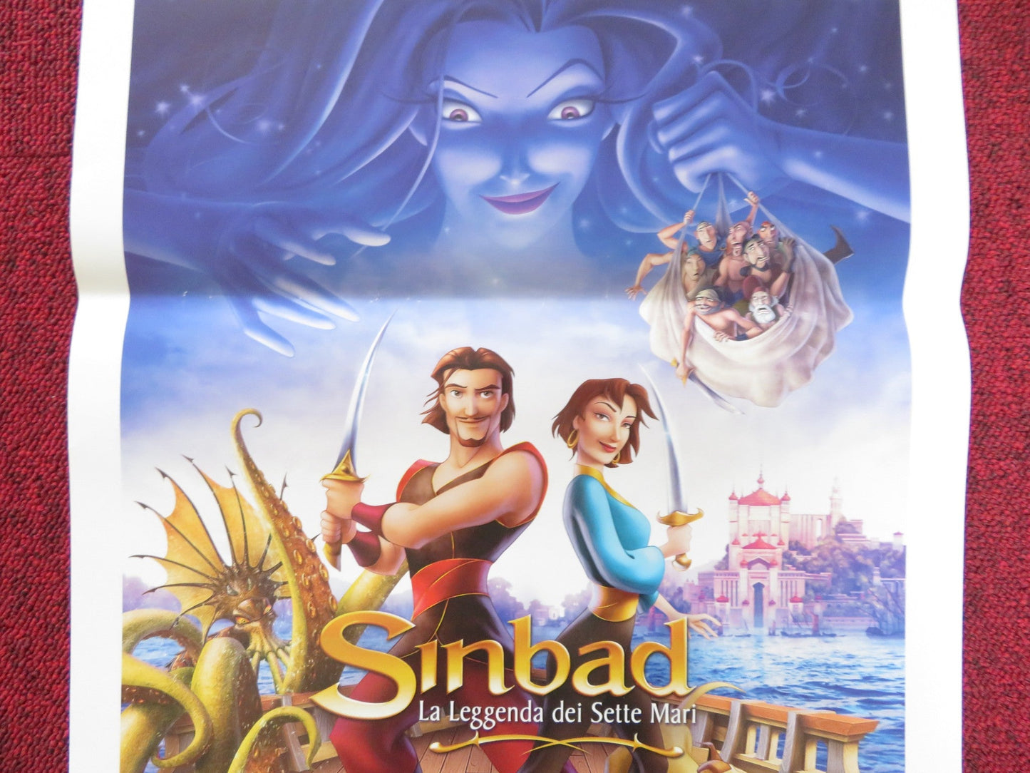 SINBAD: LEGEND OF THE SEVEN SEAS ITALIAN LOCANDINA POSTER BRAD PITT 2003 Rendezvous Cinema Movie posters