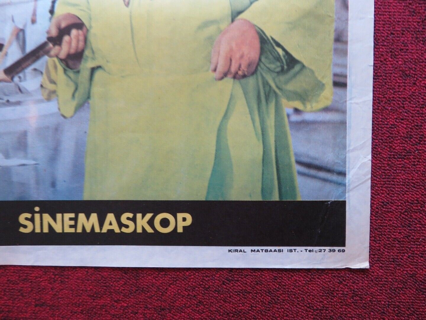 SINBAD THE SAILOR FOLDED TURKISH ONE SHEET POSTER DOUGLAS FAIRBANKS 1947 Movie posters