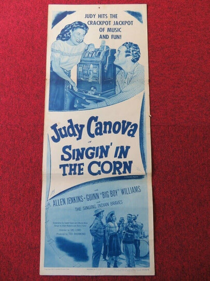 SINGIN' IN THE CORN US INSERT (14"x 36") POSTER JUDY CANOVA 1953 Movie posters