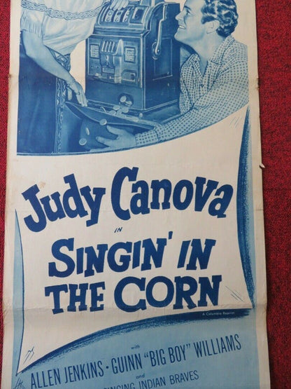 SINGIN' IN THE CORN US INSERT (14"x 36") POSTER JUDY CANOVA 1953 Movie posters