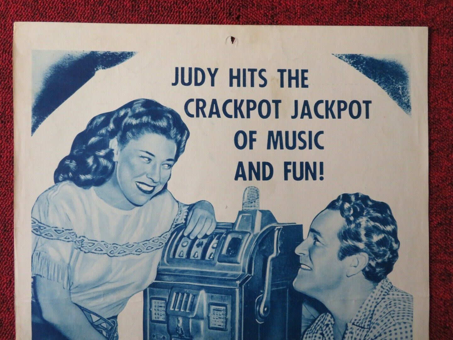 SINGIN' IN THE CORN US INSERT (14"x 36") POSTER JUDY CANOVA 1953 Movie posters