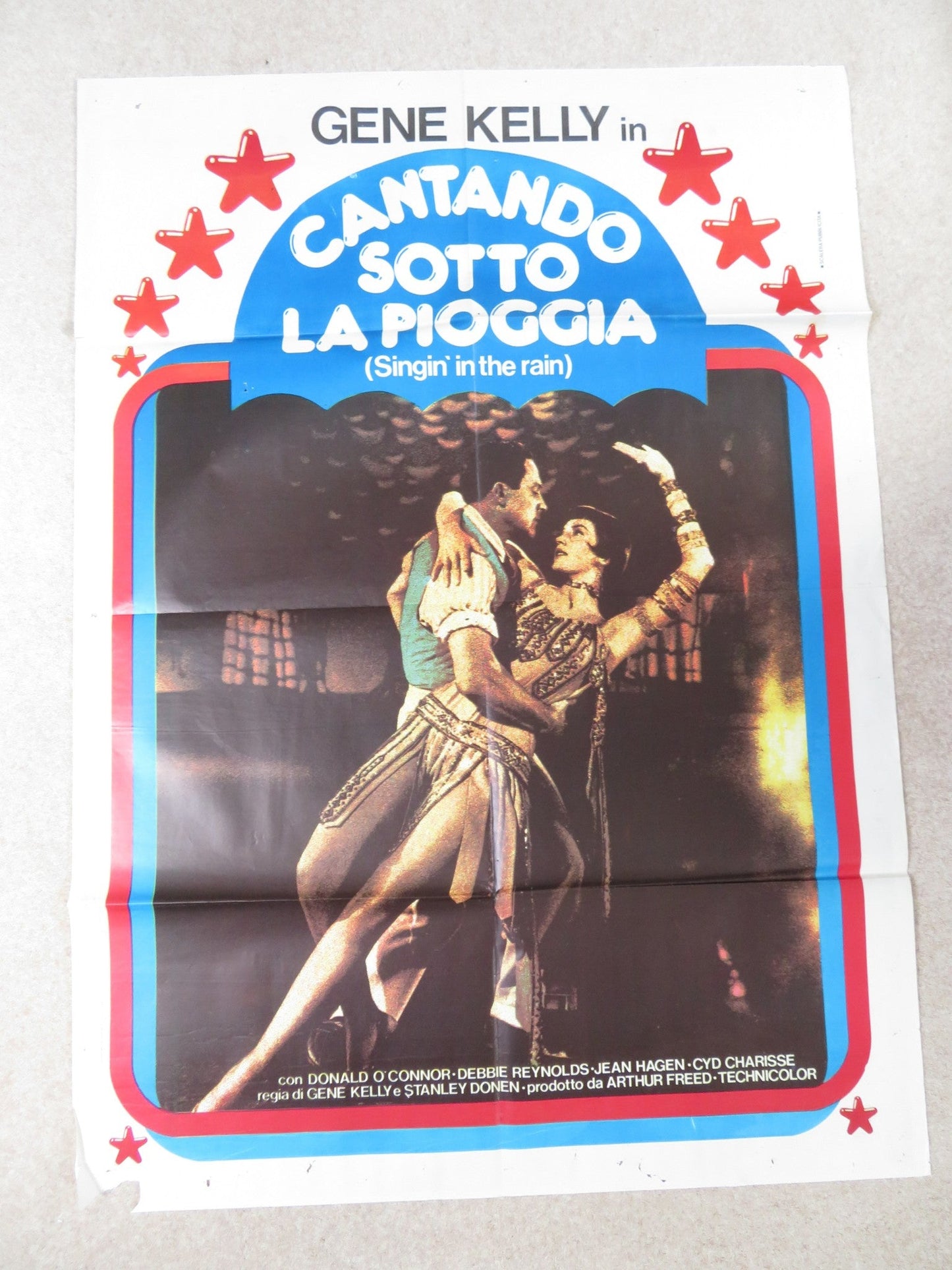 SINGIN' IN THE RAIN ITALIAN 2 FOGLIO POSTER GENE KELLY DONALD O'CONNOR 1960S Rendezvous Cinema Movie posters