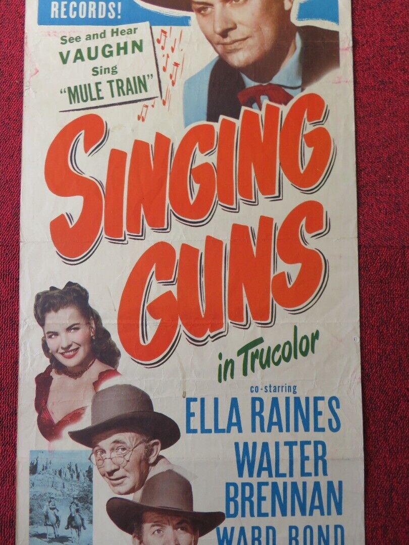 SINGING GUNS US INSERT (14"x 36") POSTER VAUGN MONROE ELLA RAINES 1950 - Rendezvous Cinema