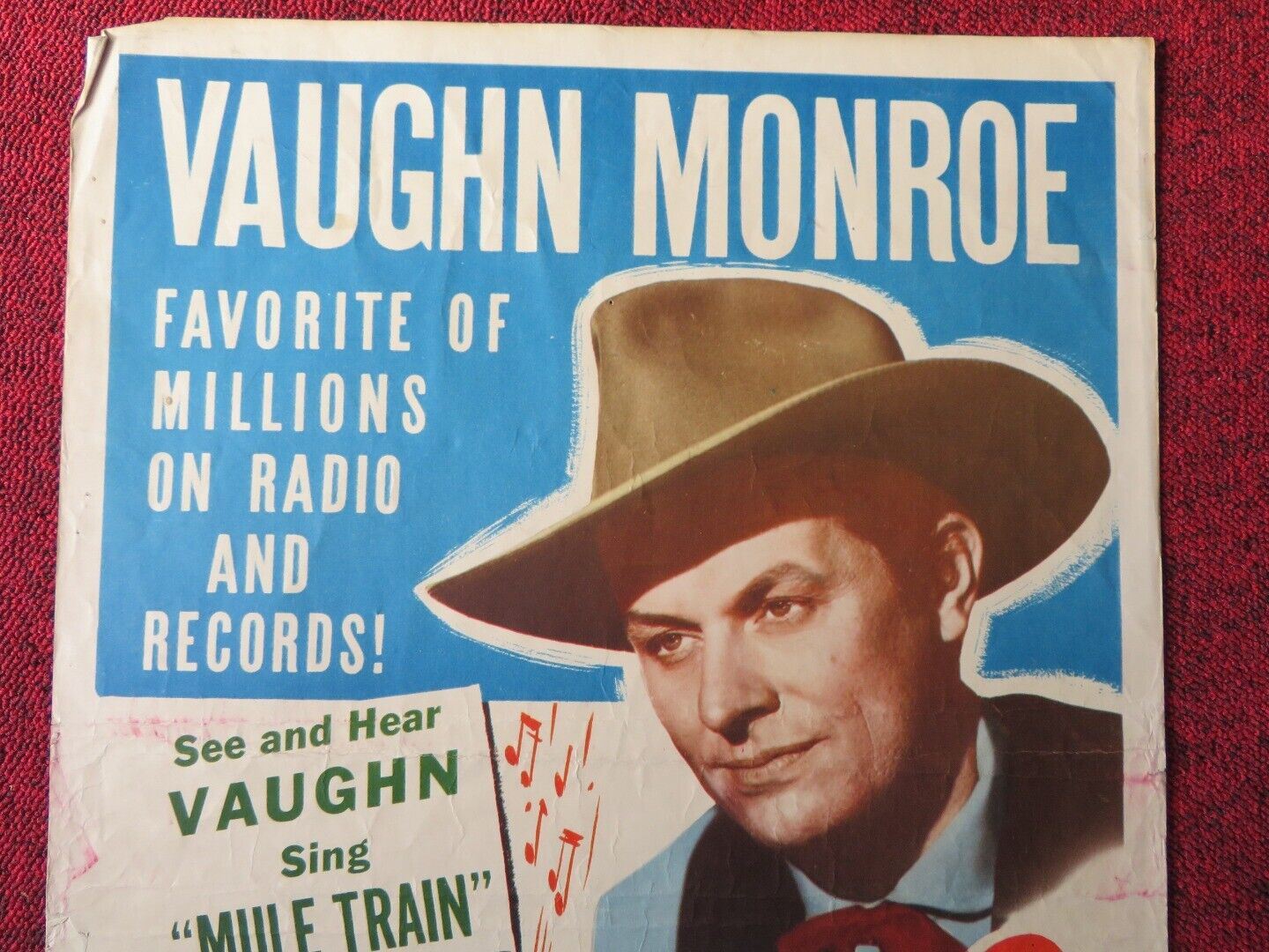 SINGING GUNS US INSERT (14"x 36") POSTER VAUGN MONROE ELLA RAINES 1950 - Rendezvous Cinema