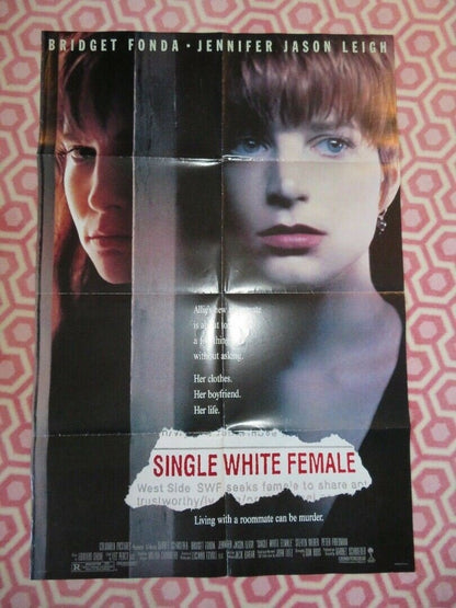 SINGLE WHITE FEMALE FOLDED US ONE SHEET POSTER BRIDGET FONDA 1992 Movie posters