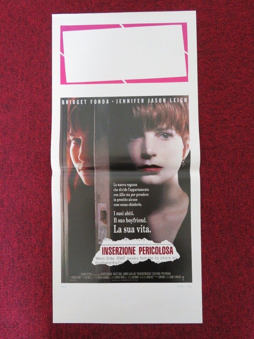 SINGLE WHITE FEMALE ITALIAN LOCANDINA (27.5"x13") POSTER BRIDGET FONDA 1992 Movie posters