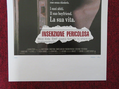 SINGLE WHITE FEMALE ITALIAN LOCANDINA (27.5"x13") POSTER BRIDGET FONDA 1992 Movie posters