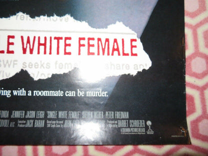 SINGLE WHITE FEMALE US ONE SHEET ROLLED POSTER BRIDGET FONDA 1992 - Rendezvous Cinema