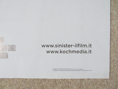 SINISTER ITALIAN 2 FOGLIO POSTER ETHAN HAWKE JULIET RYLANCE 2013 Rendezvous Cinema Movie posters