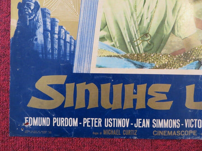 SINUHE L'EGIZIANO / THE EGYPTIAN ITALIAN FOTOBUSTA POSTER PETER USTINOV 1954 - Rendezvous Cinema