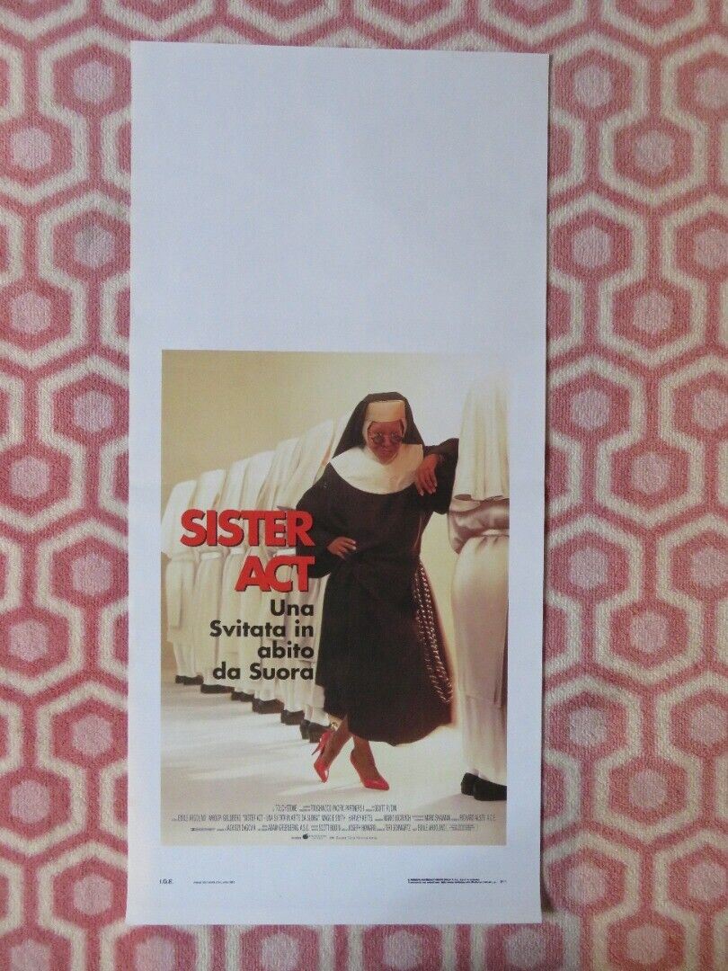 SISTER ACT ITALIAN LOCANDINA (27.5"x13") POSTER WHOOPI GOLDBERG '93 - Rendezvous Cinema