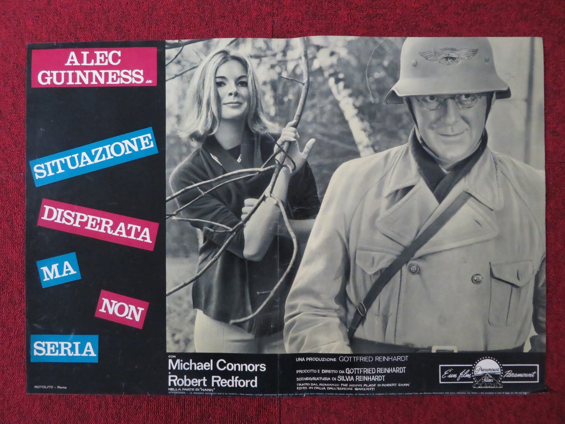 SITUATION HOPELESS - BUT NOT SERIOUS - A ITALIAN FOTOBUSTA POSTER GUINNESS 1965 Rendezvous Cinema Movie posters